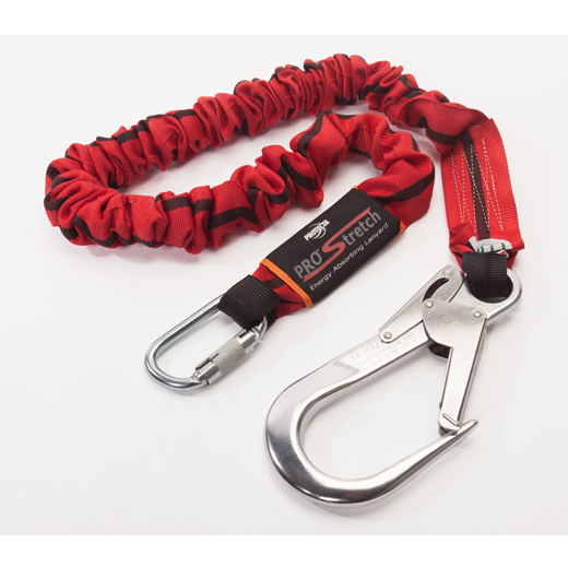 Protecta Pro Stretch EA Edge Tested 2.0Mtr Lanyard with Alloy Scaff Hook