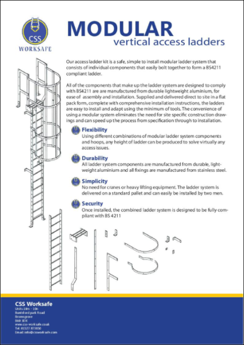 Modular Vertical Access Ladder System