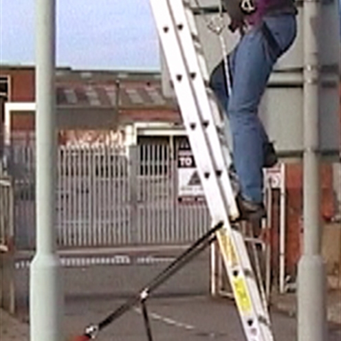 Pole Lighting Column Ladder Restraint and Fall Arrest Safety System