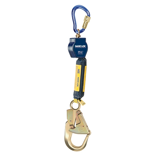 DBI Sala Nano-Lok 2.0Mtr Self Retracting Lifeline c/w HD Aluminium Scaffold Hook