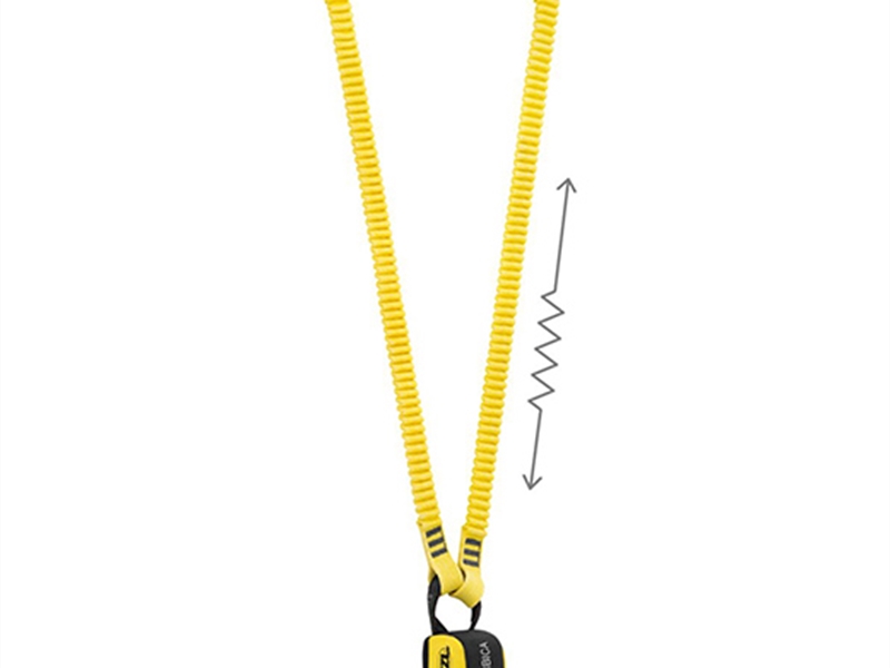 Petzl NEW Absorbica-Y 150 Double Elasticized lanyard with integrated energy absorber