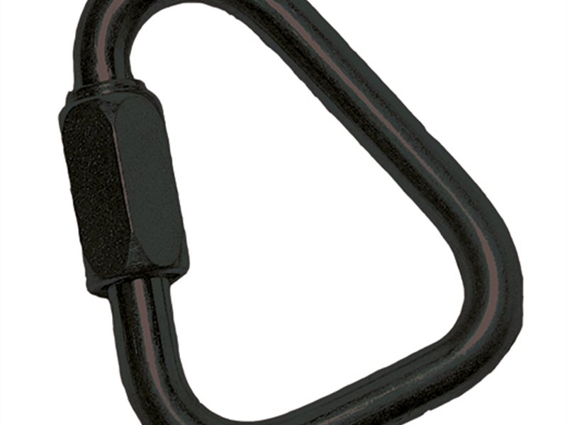 Maillon Rapide Delta Shackle, Steel, 10mm, Black