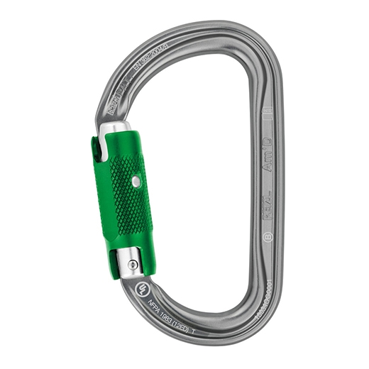 Petzl  AmD PIN LOCK Asymmetrical Aluminum Carabiner