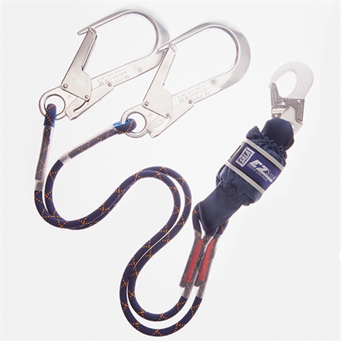 3M DBI-SALA EZ Stop Edge Tested Twin EA Lanyard 1.50mtr with Alloy Scaffold Hooks