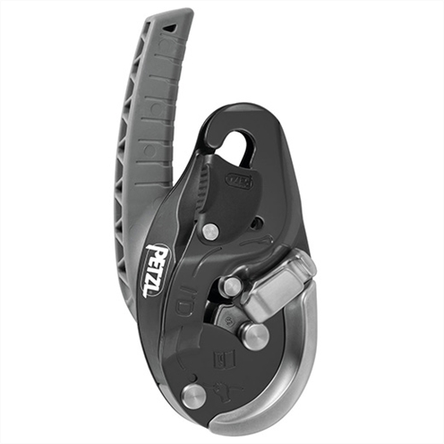 Petzl i'D EVAC Self Braking Descender for lowering from an anchor, Black