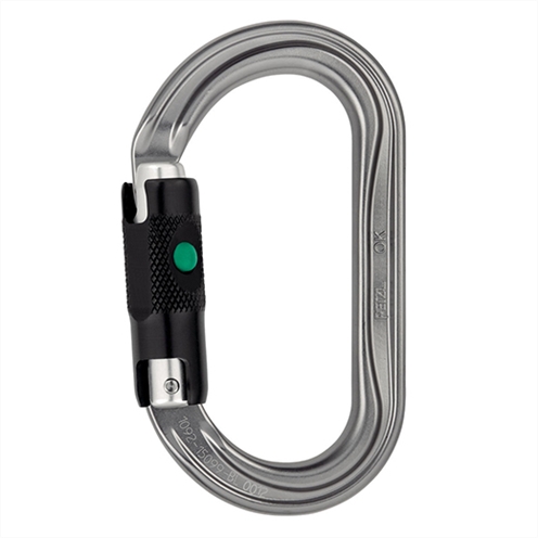 Petzl OK Oval Aluminum Karabiner Grey Ball-Lock