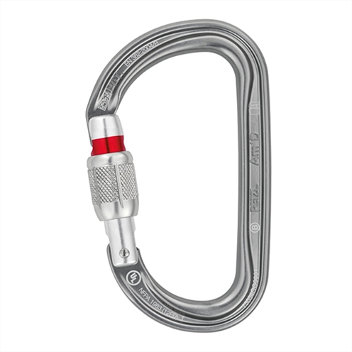 Petzl Am-D Aluminium Karabiner Gray Screwgate