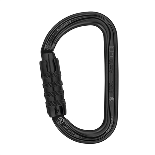 Petzl Am-D Aluminium Karabiner Black Triple Action