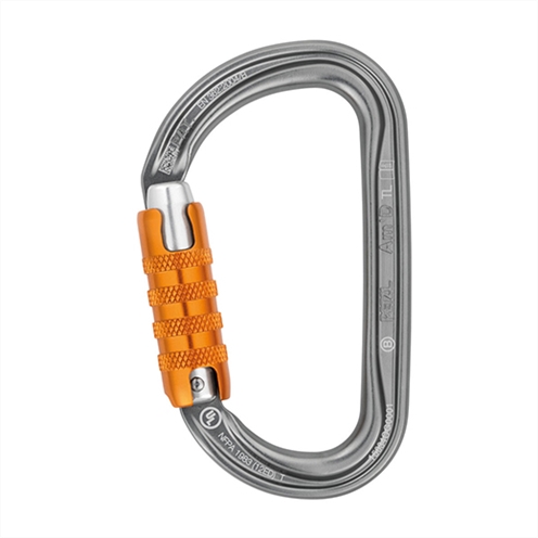 Petzl Am-D Aluminium Karabiner Grey Triple Action