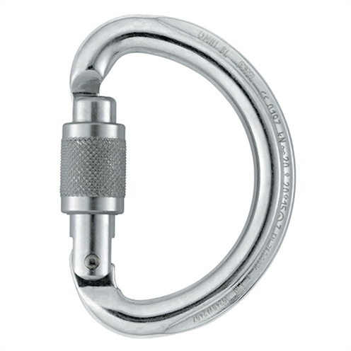 Petzl OMNI Multi-directional Semi-circle Screw-Lock Karabiner