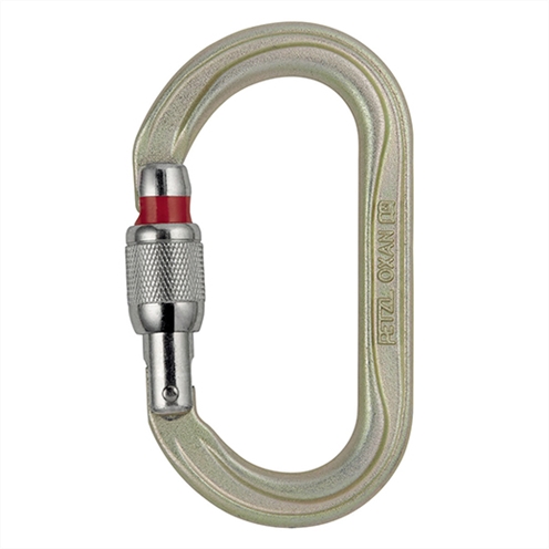 Petzl OXAN Oval Steel Karabiner Screwgate