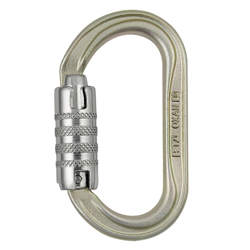 Petzl OXAN Oval Steel Karabiner Triple Action International