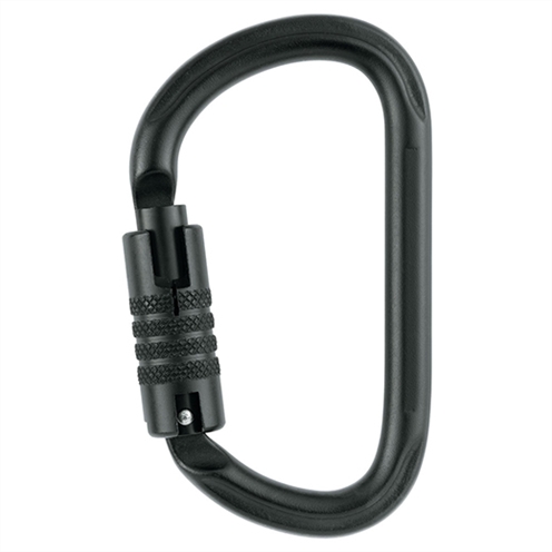 Petzl VULCAN Steel D Karabiner Triple Action Black