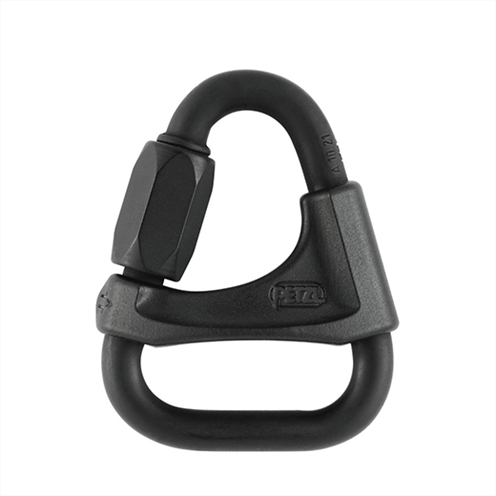 Petzl DELTA Triangular Steel Quick Link With bar, 8mm, Black