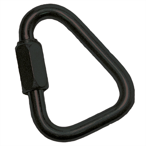 Maillon Rapide Delta Shackle, Steel, 8mm, Black