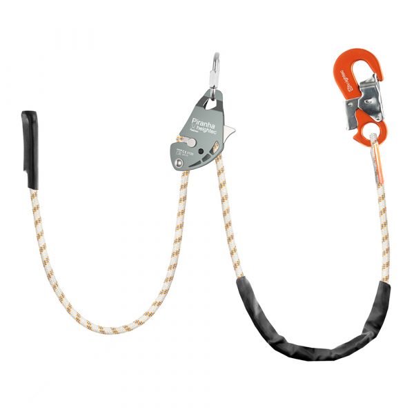 Heightec PIRANHA Adjustable Lanyard, Safety Hook, Screwlink