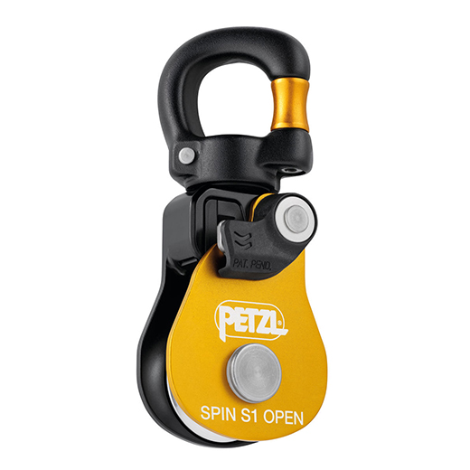 Petzl SPIN S1 OPEN Compact Single Pulley With Gated Swivel
